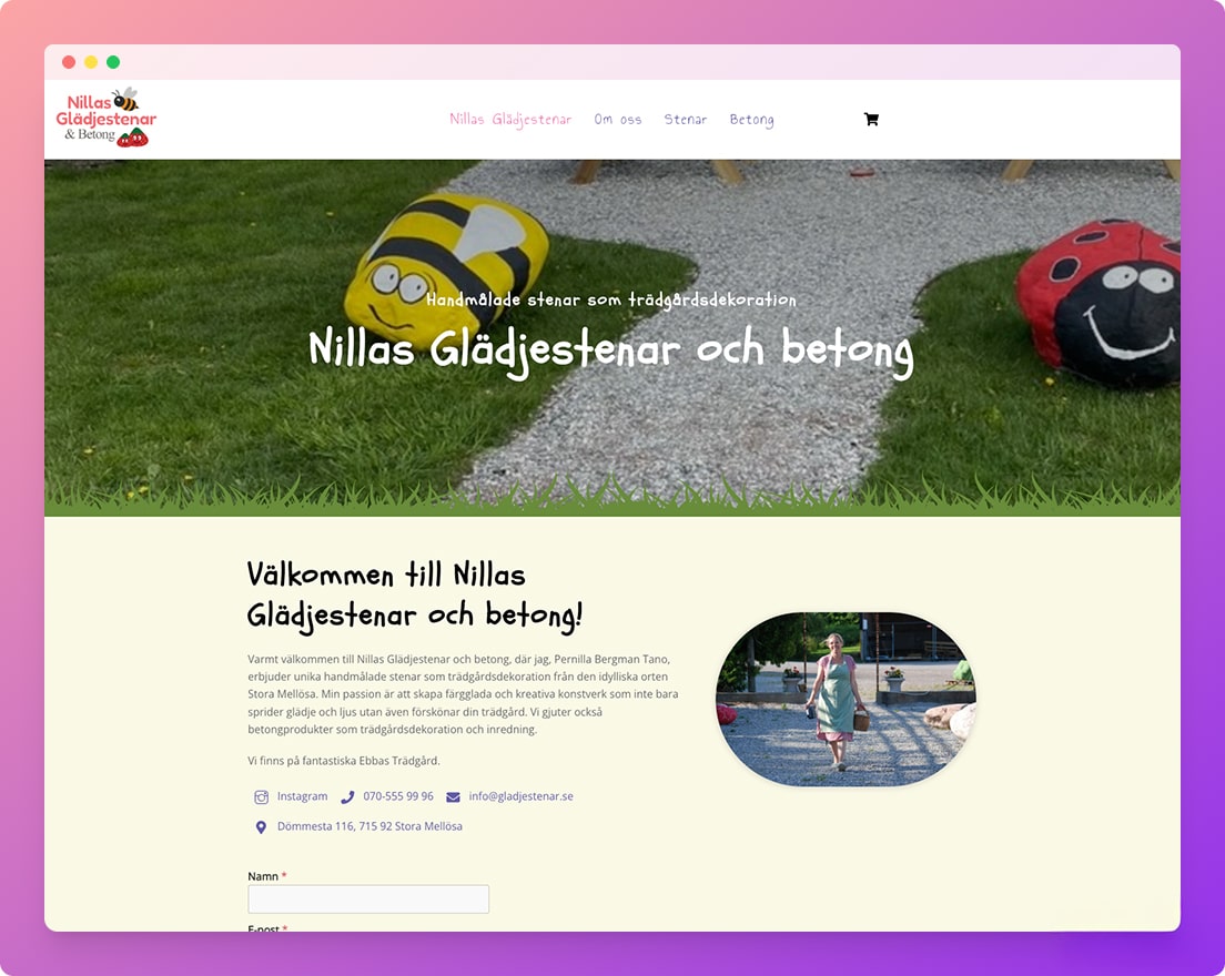 Nillas Glädjestenar och betong